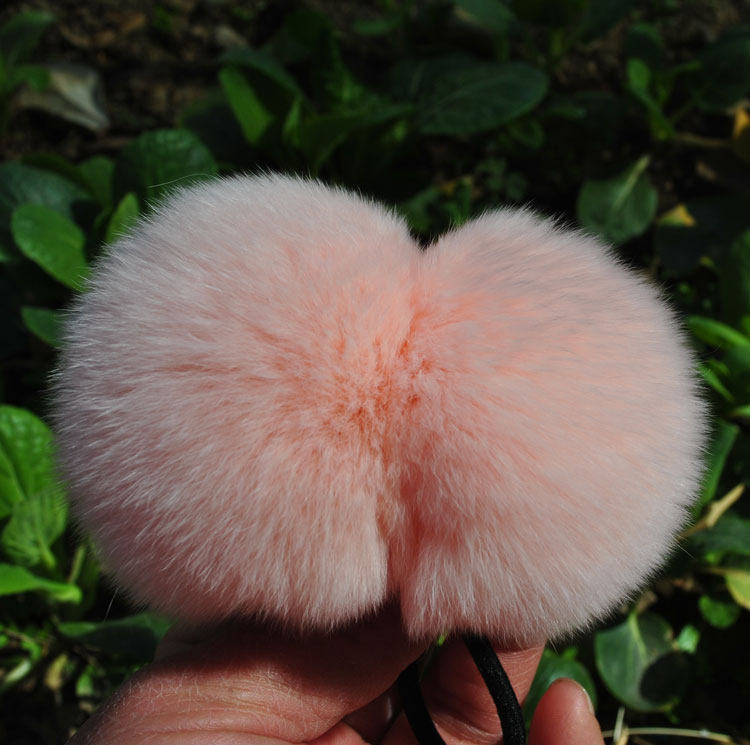 真獭兔毛发球韩国可爱毛毛球发圈-来自店铺【美丽佳人服饰配件】