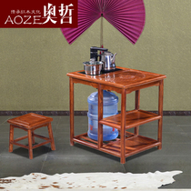 Aozhe classical hedgehog red sandalwood side cabinet mahogany kung fu tea table small tea table Chinese antique furniture C82