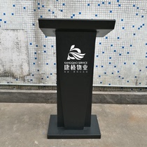 Lectern Lectern White black Hotel KTV restaurant door Welcome reception desk Information desk Service desk