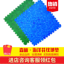 Naughty castle playground childrens paradise eva forest ocean foam floor mat splicing thickened baby crawling mat