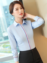 Shirt Woman Long Sleeve Fit Skinny College Student Interview Commuter Workwear Fashion Temperament goddess Fan Career Suite