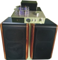 HIFI bookshelf speaker fever passive speaker high-fidelity fever bookshelf box front gall rear stone fever-grade amplifier