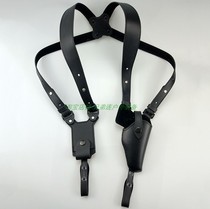 Armpit pistol shoulder strap hidden quick pull-out cowhide shoulder shoulder underbody plainclothes suit 64 92 G17 P1 2011