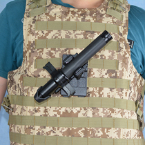 New standard belt lock 360-degree rotating mechanical quick-draw stick set hanging tactical vest swing stick set MOLLE telescopic stick side open