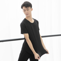 Dance practice clothes men loose student shape clothes modern dance classical dance Latin dance teacher modal shirt