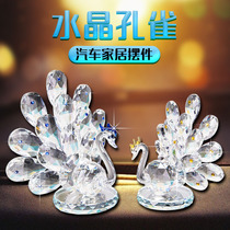 Crystal Peacock birthday wedding gift best friend wedding living room wine cabinet small ornaments creative home decoration crafts