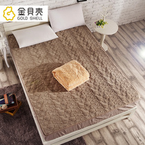 Thickened padded warm crystal flange coral velvet 1 5m 1 8m Simmons fitted sheet pad protective cover cover non-slip