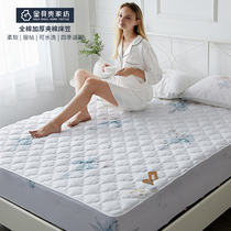 Pure cotton thickened padded bed cover Simmons mattress custom protection plus cotton childrens non-slip fixed cotton bed sheet
