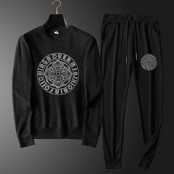 European and American light luxury casual sports suit men's autumn new round neck fashionable ironing sweatshirt trousers two-piece set
European and American light luxury casual sports suit men's autumn new round neck fashionable ironing sweatshirt trousers two-piece set