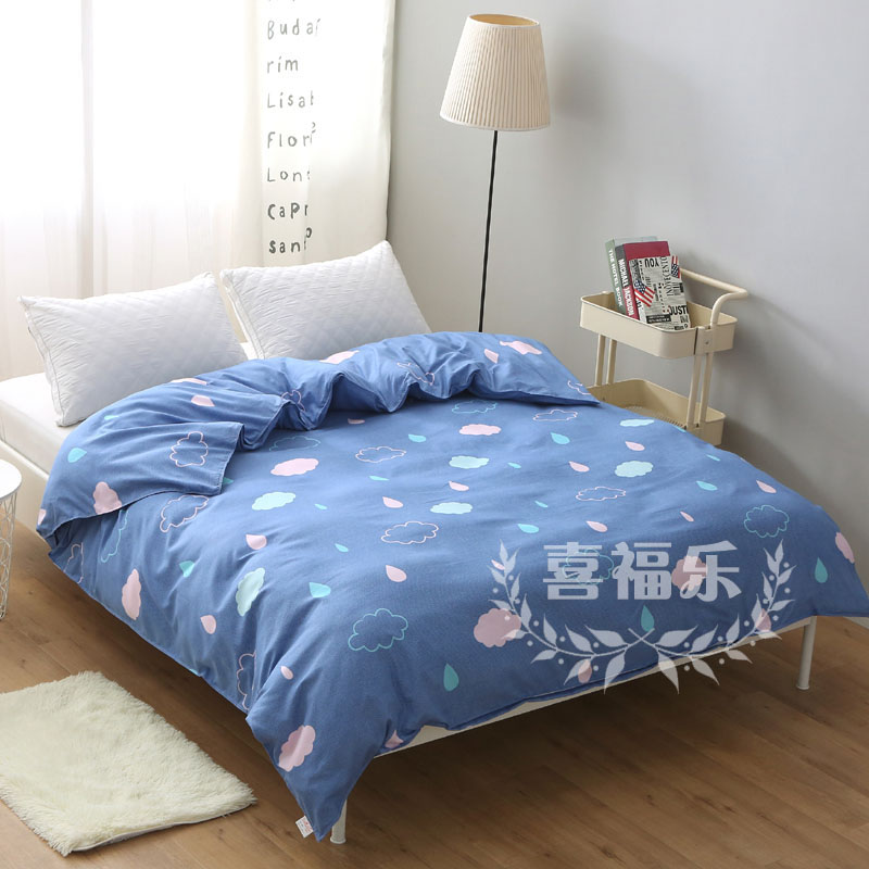 washed quilt cover single student dormitory single 1.5 bed double 200*230 meter cartoon cotton cloth plus quilt cover