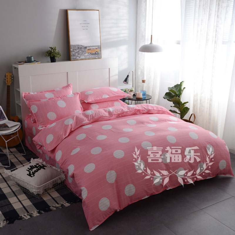 washed quilt cover single student dormitory single 1.5 bed double 200*230 meter cartoon cotton cloth plus quilt cover