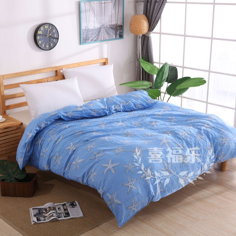 washed quilt cover single student dormitory single 1.5 bed double 200*230 meter cartoon cotton cloth plus quilt cover