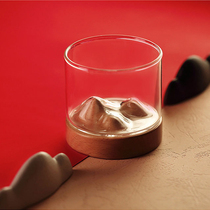 Vintron Products Thousands Of Miles of Mountain Cup Japanese Thickened Heat Resistant Glass Small Tea Cup Home Tasting Cups of Tea Tea