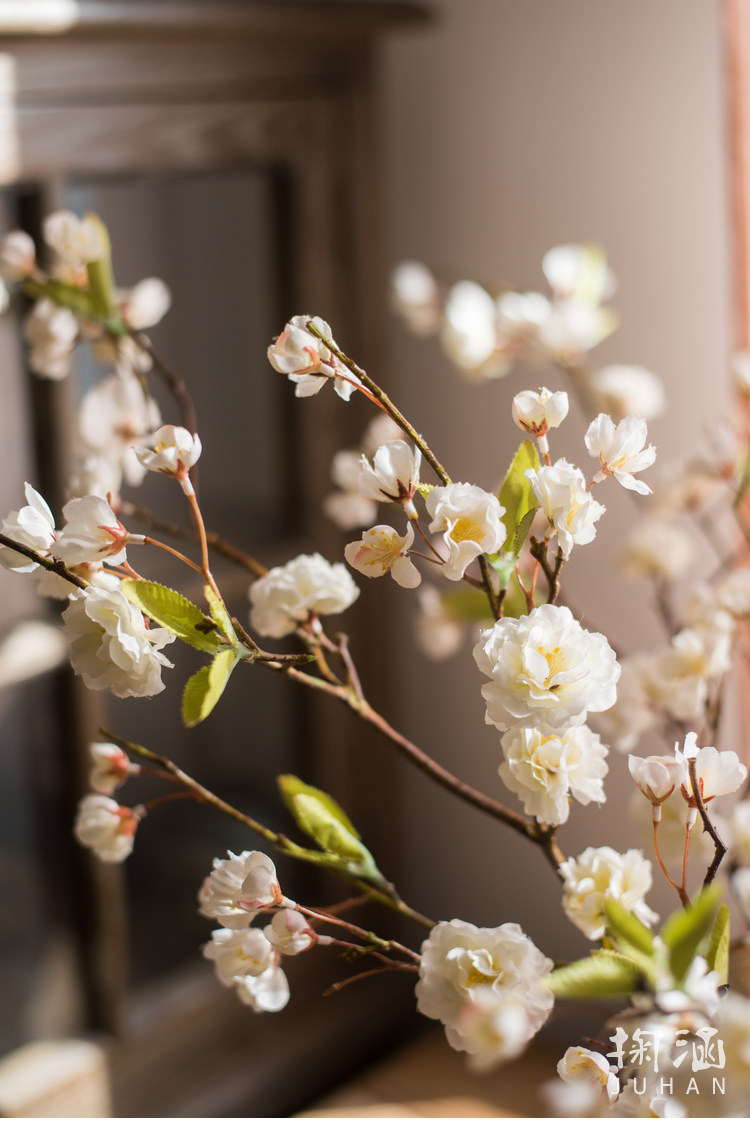 樱花桃花树枝花 花艺套装禅意中式日式家居装饰摆件
