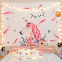 New product high-end Tide brand Wall cloth back lying wall landscape decoration room layout bedside hanging painting wall hanging rcloth back cloth