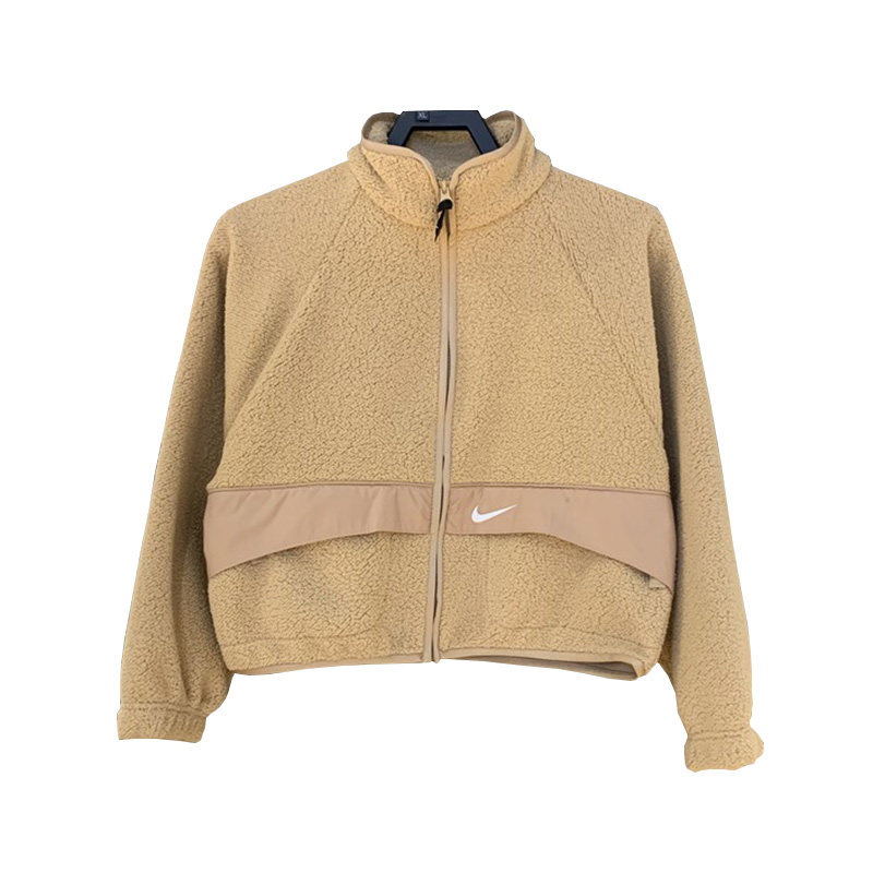 nike耐克外套女上衣春秋新款仿羊羔绒夹克立领运动服do7761-200详情