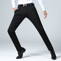 Autumn new casual pants men's autumn new stretch thick Korean slim long pants non-iron business pants