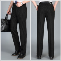 New men's autumn and winter thick straight trousers men's business dress professional suit pants casual work suit pants