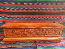 Oak Tibetan incense burner wood carving