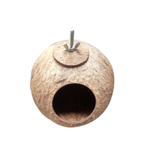 Coconut Shell Bird Nest Oversized Coconut Shell Handicraft Squirrel Non-Bird Cage Parrot Hamster Hamster Wenge Bird Pet Coveting Basin