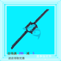 Swimming pool equipment manual sewage suction machine brush Aluminum alloy color suction pool head bottom brush suction head brush accessories brush strip