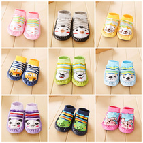 Autumn and winter baby Terry thickened floor socks early education children short tube cooler non-slip glue socks baby indoor socks