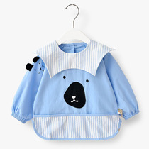 Autumn and winter New Axi baby cotton cotton linen childrens coat mens and womens treasure anti dress baby rice single bib