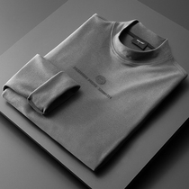 Light extravagant double face suede mens half height lead long sleeve t-shirt light business casual warm youth Neyhitch undershirt