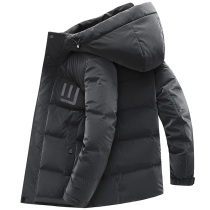 Mens short Down jacket 2021 Winter New Thickened Warm Youth Loose Big Code Casual Even Cap Jacket Tide