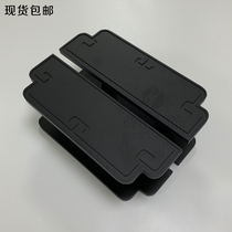 New Chinese glass door handle villa double door door luxury hole distance simple handle square brushed spot