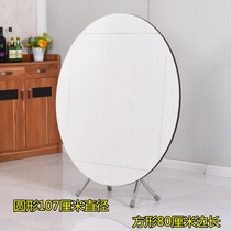 Table table folding mobile economic turntable four-sided family square living room new dining shrink table