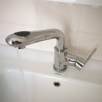 Jiumu bathroom washbasin faucet single-handle single-hole hot and cold pull basin faucet 32197-205