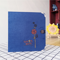 Suede photo album diy handmade creative sticky couple baby album commemorative book to give male and female friends gifts