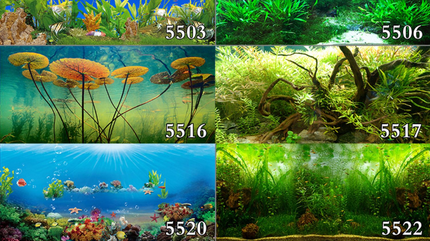 鱼缸背景纸画高清图3d立体壁画水族箱背景图贴纸壁纸鱼缸背景画