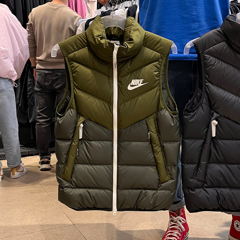 nike耐克男子背心冬季新款运动防风保暖休闲羽绒马甲dv0757