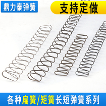 Spring size length rectangular flat spring trapezoidal rectangular wan ju qin steel spring 1 0mm