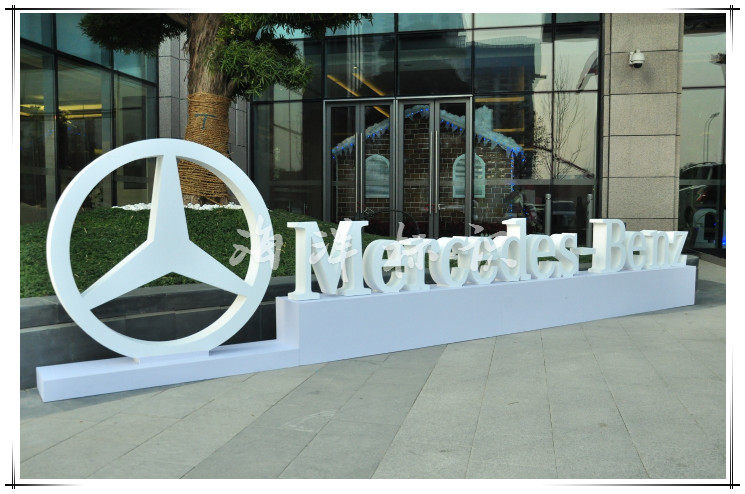不锈钢发光字亚克力树脂字lled灯箱字店铺门头楼顶广告招牌定制