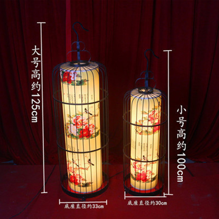 新中式婚礼道具四联屏风中华拱喜亭月亮婚庆摆件发光宫灯路引