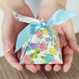 朵美伊娜 创意结婚三角喜糖盒纸盒 买十送一