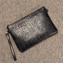 Mens handbag Korean fashion embossed casual mens and womens handbags envelope soft leather handbag bag bag bag mobile phone bag