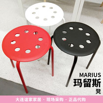 Ikea domestic ikea Malius household stacked bench table bench can stack the meeting bench