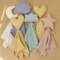 ins Nordic Wind Baby appeasement dolls newborn gauze spat towels Sleeping Toys Soothing Scarves of Loving Pure Color