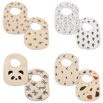 ins Nordic newborns waterproof spat towels Baby surrounding mouth Mouth Baby Pure Cotton Concealed for eating Saliva Pocket