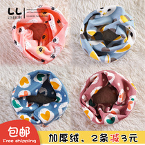 Autumn and winter plus velvet thickened childrens scarf cartoon baby collar cute tide Korea