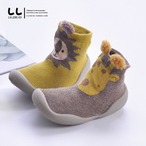 Childrens floor socks non-slip soft bottom floor shoes indoor early childhood toddler waterproof silicone baby shoes and socks