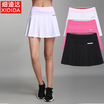 New sports pants skirt womens summer badminton tennis short skirt quick-drying breathable fitness running yoga half pleated