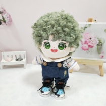 Non-attribute cotton doll clothes 20cm baby clothes small flower belt pants base shirt set