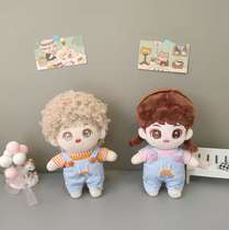 20cm baby clothes cartoon pants T-shirt set pedestrian doll dressing