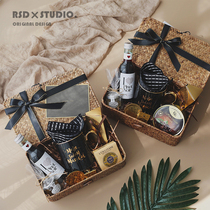 Mens high-end wedding best man with hand gift wedding creative full moon return gift box empty box Mid-Autumn Festival gift