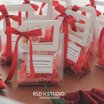 Wedding full moon wedding with hand gift dress bag creative portable small gift bag ins style European empty box